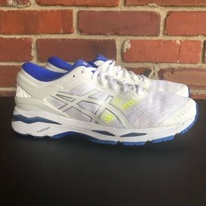 Asics Gel Kayano 24 Running Training Shoes Women's Size 10 White Blue T799N